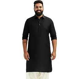 Men's Pathani Kurta - Viscose Casual-image-0