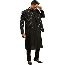 Men's Viscose Ethnic Combo Set-image-9
