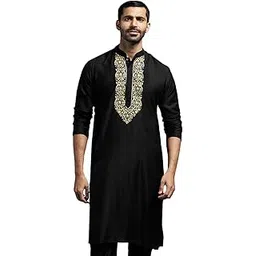 Men's Viscose Kurta | Viscose Embroidered Kurta for Men-image-36