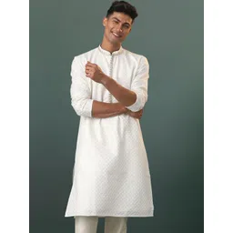 SHRESTHA BY VASTRAMAY Thread Work Embroidered Strigth Kurta-picture-23