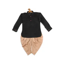VASTRAMAY SISHU Black & Rose Gold Relaxed Fit Kurta Set-picture-43