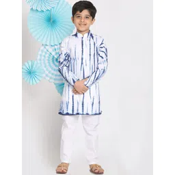 VASTRAMAY Boys Dyed Regular Pure Cotton Kurta with Pyjamas-picture-18
