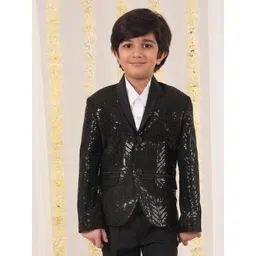 VASTRAMAY Boys Embellished Single Breasted Blazer-picture-44