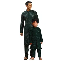 VASTRAMAY Boys Embroidered Regular Mirror Work Kurta & Pyjamas-picture-37