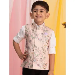 VASTRAMAY Boys Printed Nehru Jackets image 1