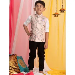 VASTRAMAY Boys Printed Nehru Jackets image 3