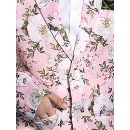 VASTRAMAY Boys Printed Single Breasted Blazer image 2