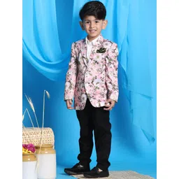 VASTRAMAY Boys Printed Single Breasted Blazer image 5