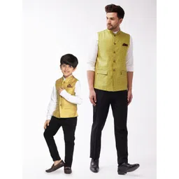 VASTRAMAY Boys Woven-Designed Nehru Jacket-picture-31