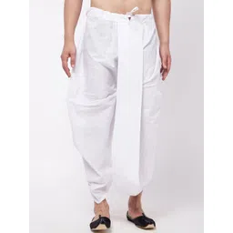 VASTRAMAY By Vastramay Men Mid-Rise Relaxed-Fit Cowl Dhoti Pant-picture-26