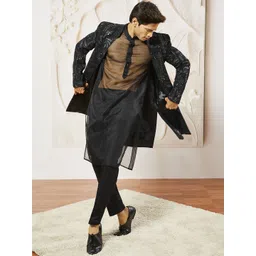 VASTRAMAY Embroidered Sherwani Set-picture-26