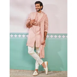 Vastramay Embroidered Sherwani Set-picture-25