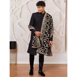 VASTRAMAY Embroidered Sherwani Set-picture-20