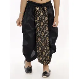 VASTRAMAY Kids Black Embroidered Dhoti-picture-26