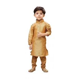 VASTRAMAY Kids Rose Gold Kurta Set-picture-35