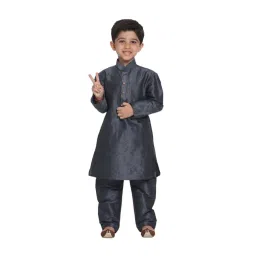 VASTRAMAY Kids Slate Kurta Set-picture-38