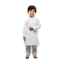 VASTRAMAY Kids White Kurta Set-picture-12