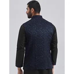 VASTRAMAY Mandarin Collar Nehru Jacket image 5