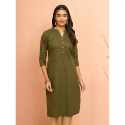 VASTRAMAY Mandarin Collar Straight Kurta-picture-12