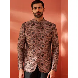 VASTRAMAY Men Embroidered Bandhgala Blazers-picture-38