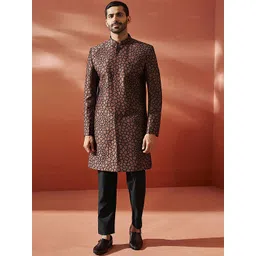 Vastramay Men Embroidered Slim-Fit Two Piece Suits-picture-36