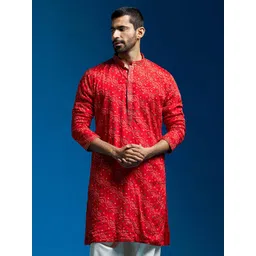 VASTRAMAY Men Embroidered Thread Work Kurta-picture-28