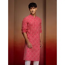 VASTRAMAY Men Geometric Printed Kurta-picture-24