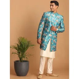 VASTRAMAY Men Printed Sherwani Set-picture-23