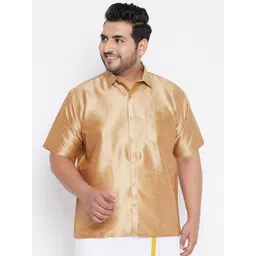 VASTRAMAY Men Rose Gold Premium Casual Shirt-picture-30