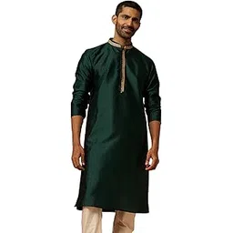 vastramay Men Silk Anmol Jacquard Kurta - Premium Ethnic Motif-picture-10