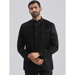VASTRAMAY Men Slim-Fit Embroidered Bandhgala Jodhpuri-picture-22