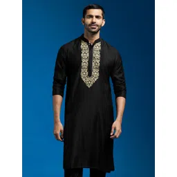VASTRAMAY Men Yoke Design Thread Work Kurta-picture-42