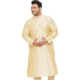 vastramay Men's Cotton Regular Fit Casual Kurta-picture-14