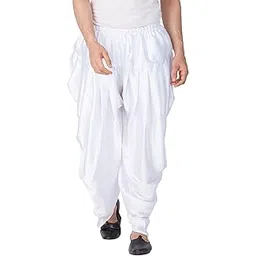 vastramay Men's Loose Fit Mid Rise Dhoti Pants-picture-39