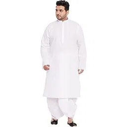 vastramay Plus Men's Cotton Kurta And Dhoti Set || Classic Cotton White Kurta And Traditional Dhoti Set || Elegance for Holi & Eid Celebration-picture-37
