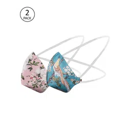 VASTRAMAY Unisex 2 Pcs 3-Ply Anti-Pollution Reusable Outdoor Masks image 1