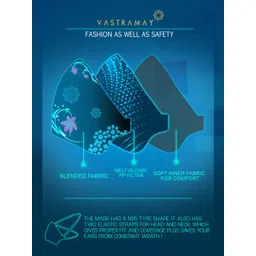 VASTRAMAY Unisex 2 Pcs 3-Ply Anti-Pollution Reusable Outdoor Masks image 4