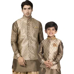 VASTRAMAY Woven Design Nehru Jacket-picture-32
