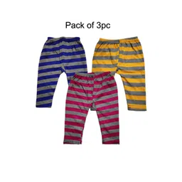 VastraMilap Kids Set of 3 Striped Cotton Pyjamas-picture-50