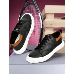 VATELIO Men Black Mesh Casual Shoes-picture-41