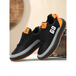 VATELIO Men Black Mesh Casual Shoes-picture-34