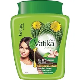 Vatika Naturals Hair Fall Control Hammam Zaith Hot Oil Treatment 250g | Hair Mask with Natural Extracts of Cactus & Garlic | Undo 5 Days of Damage-picture-16