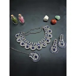 VATSALYA creation Women Blue Jewellery Set-picture-11