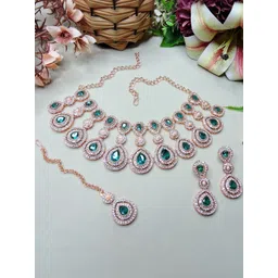 VATSALYA creation Women GreenJewellery Set-picture-41