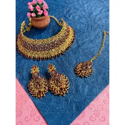 VATSALYA creation Women Maroon Jewellery Set-picture-17