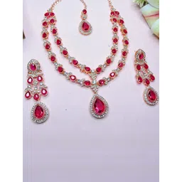 VATSALYA creation Women PinkJewellery Set-picture-14