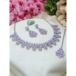 VATSALYA creation Women PurpleJewellery Set-picture-21