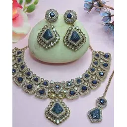 vatsalya Women Stone-Studded Multi-Piece Jewellery Set-picture-20