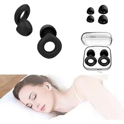 VATTU Ear Plugs For Noise Reduction, Reusable Earplugs For Sleeping,Silicone Ear For Sleep,Noise Sensitivity & Flights,4 Silicone Sleeves With Storage Box-picture-31