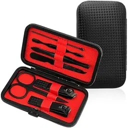 VAUGHN 7-in-1 Manicure Pedicure Set for Men & Women – Stainless Steel Nail Clipper Kit with Nose Hair Scissors, Nail File, Tweezers & Grooming Tools – Portable Travel Case (Multicolor)-picture-35